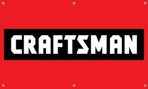 Craftsman Logo - CRAFTSMAN LOGO ON RED 3'X5' WIDE VINYL BANNER MAN CAVE GARAGE SIGN ...