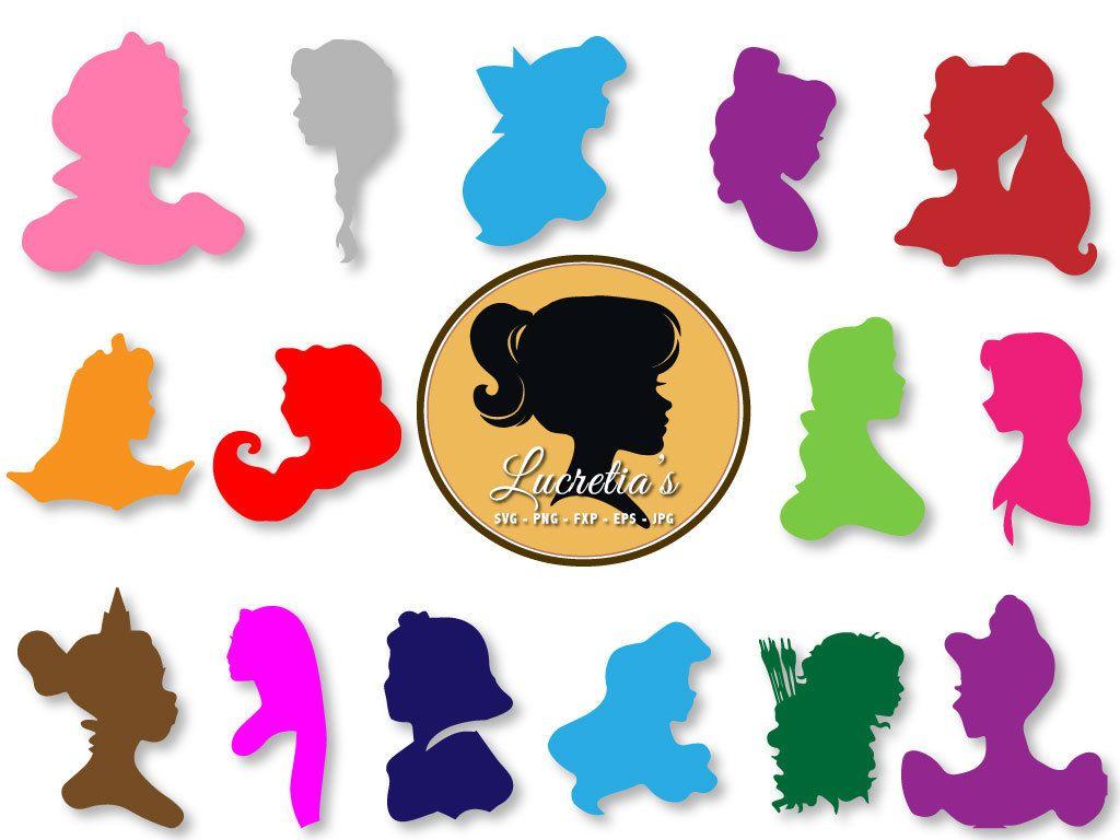 New Disney Princess Logo - Disney princess silhouette dxf Princess clipart SVG files