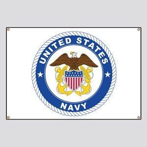 USA Banner Red White Blue Logo - U.S. Navy Banners