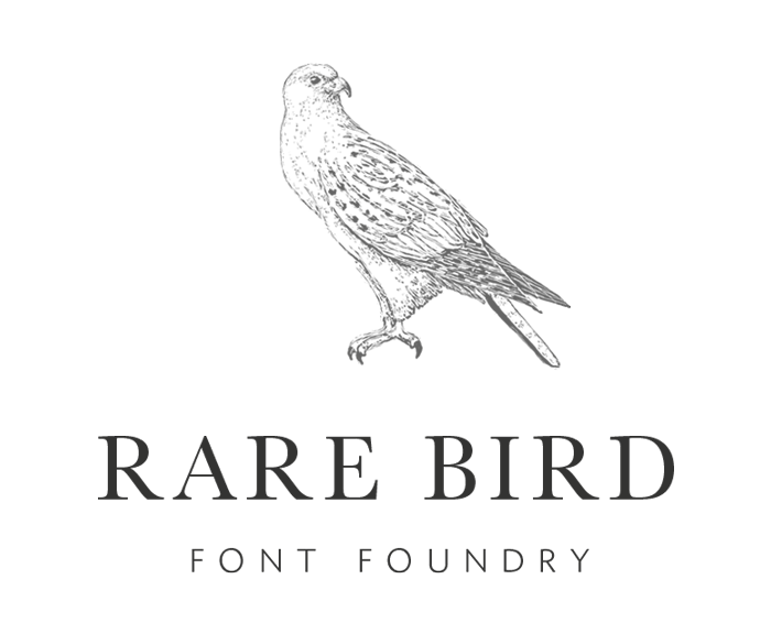 Rare Bird Logo - RARE BIRD FONT FOUNDRY