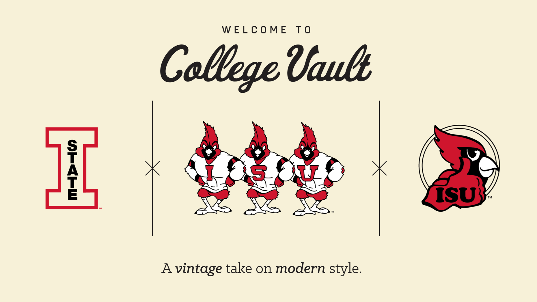 Vintage Illinois State University Logo - College Vault ISU Retro Merchandise Now Available - Illinois State ...