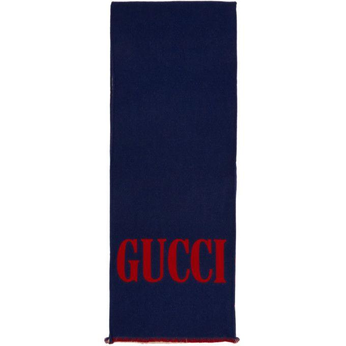 Red and Green Product Logo - Gucci Green & Red Logo Scarf. £315.00