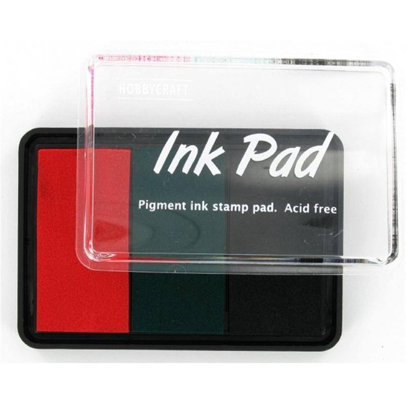 Red and Green Product Logo - Red Green And Black Ink Pad 3 Pack