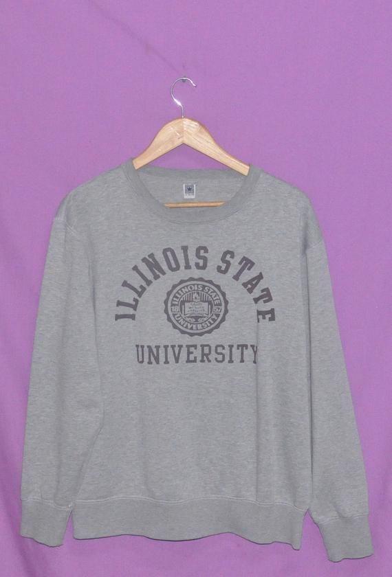 Vintage Illinois State University Logo - Vintage Illinois State University Sweatshirt Sweater Large | Etsy