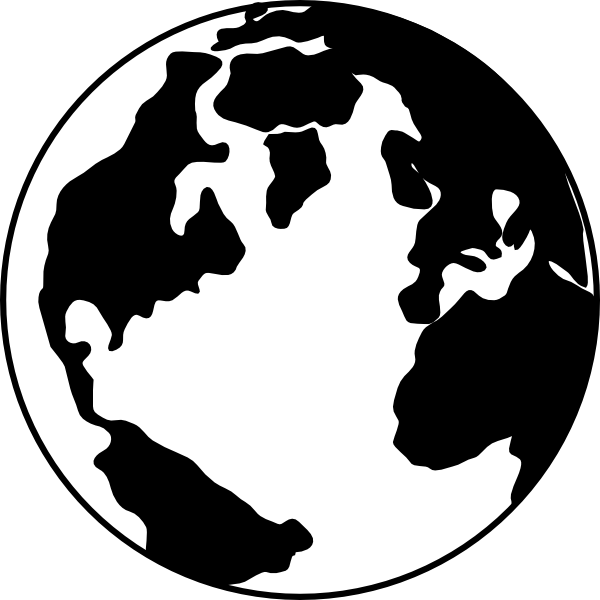 Black World Globe Logo - Free World Globe Art, Download Free Clip Art, Free Clip Art on ...