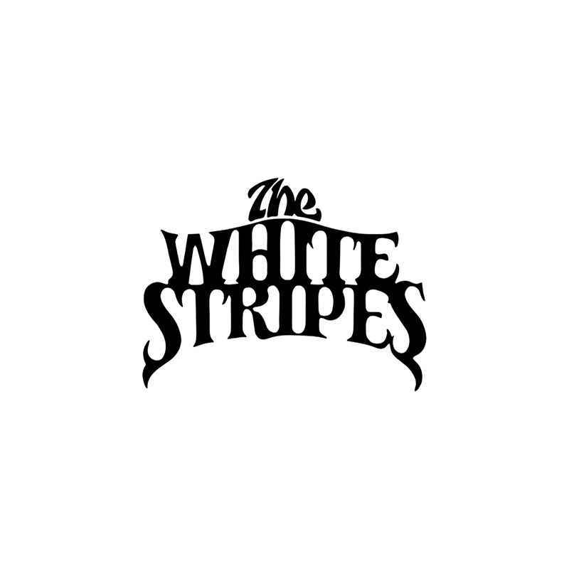 The White Stripes Logo - Rock Band s The White Stripes Vinyl Sticker