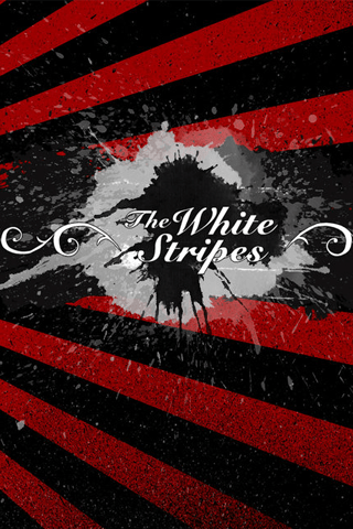 The White Stripes Logo - The White Stripes Logo iPhone Wallpaper