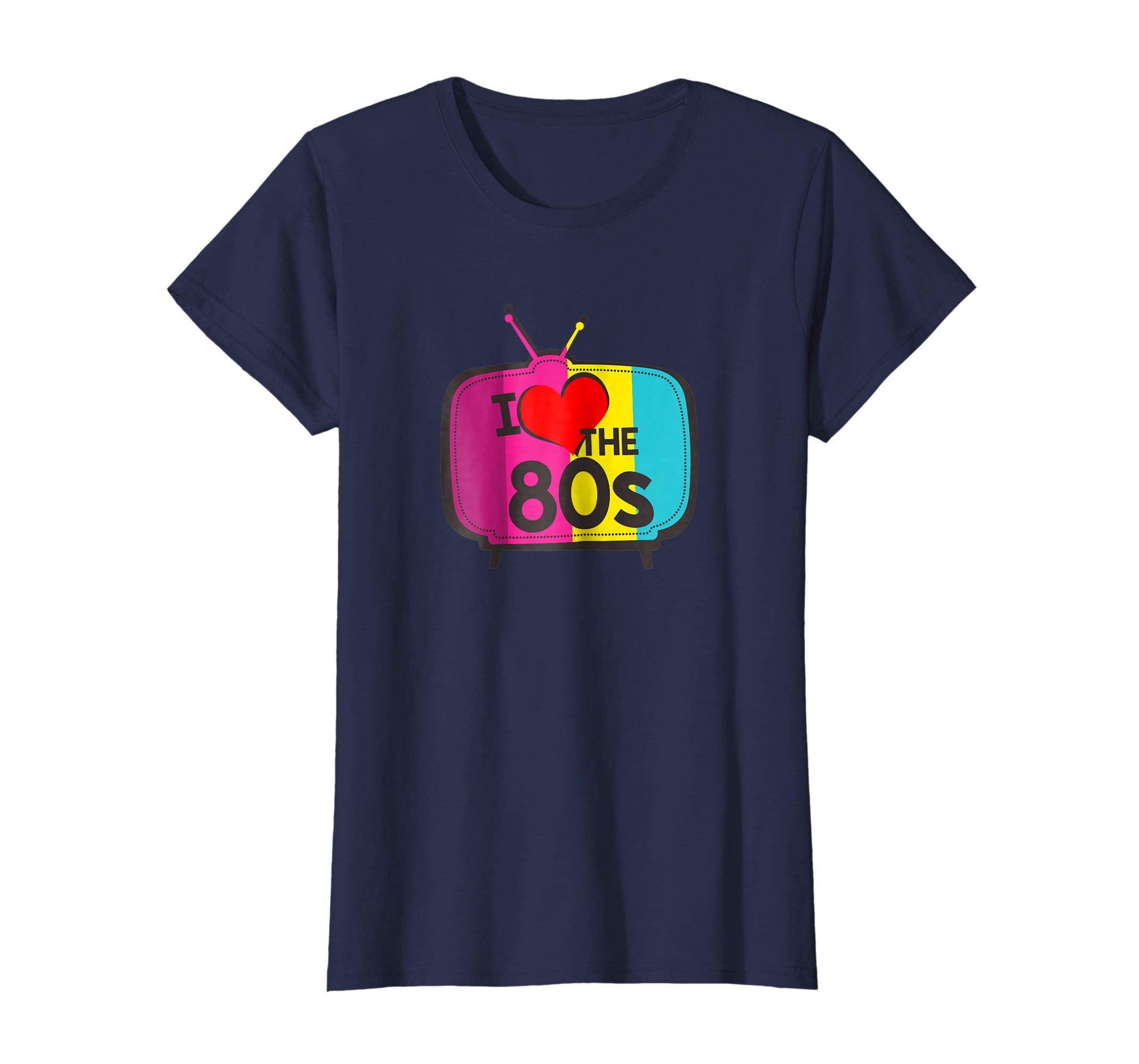 80s Fashion and Apparel Logo - Amazon.com: I love 80s 90S Tv Workout Gear T-Shirt Men Women Apparel ...