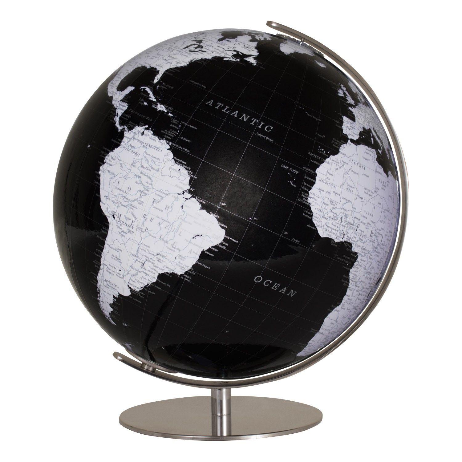 Black World Globe Logo - Columbus Artline Illuminated Color Changing World Globe Inch