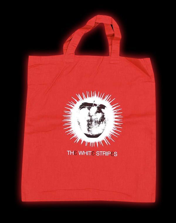 The White Stripes Logo - Buy The White Stripes - Apple Bag at Loudshop.com for only £7.00