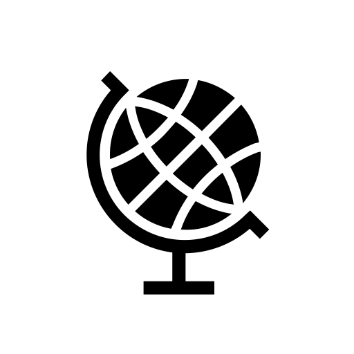 Black World Globe Logo - earth, globe, world, Map, location, world globe icon