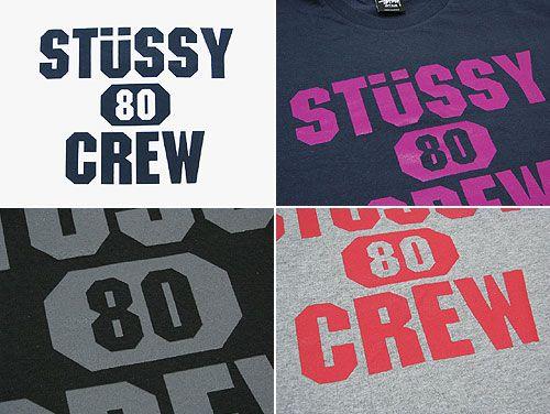 Stussy 80 Logo - ice field: Stussy STUSSY 80 Crew T shirt short sleeve stussy tee