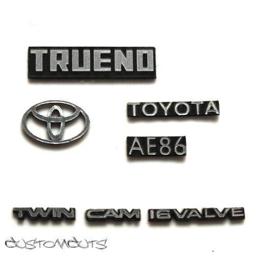 AE86 Toyota Logo - Toyota Trueno AE86 emblems - CUSTOMCUTS