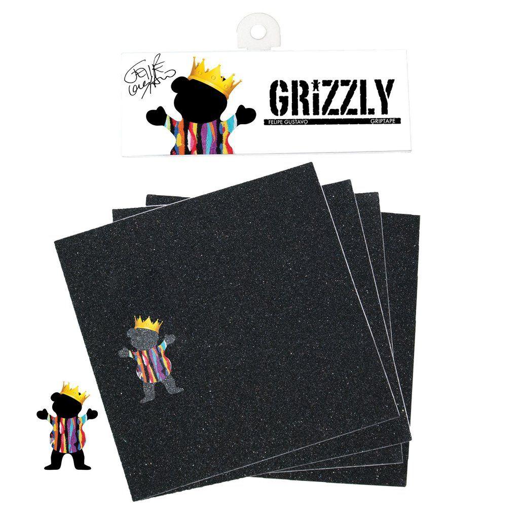Grizzly Grip Tape Logo - Felipe Gustavo Signature Griptape