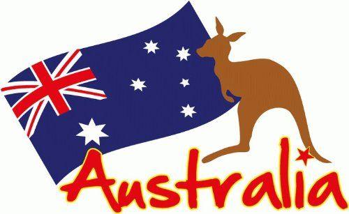 Australian Kangaroo Logo - Amazon.com: Australia Kangaroo Animal Flag Car Bumper Sticker Decal ...
