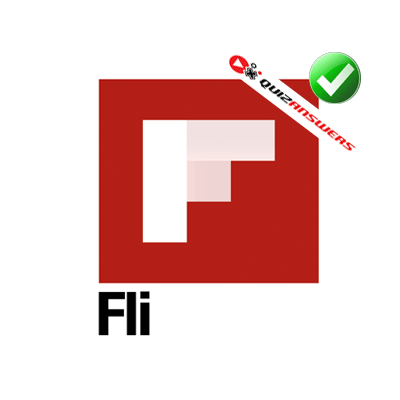 Square in a Red F Logo - Red f Logos