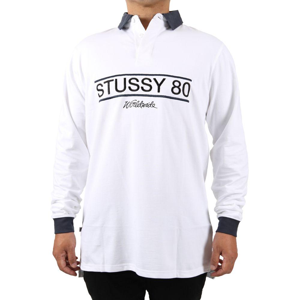 Stussy 80 Logo - STUSSY 80 LS RUGBY - TOPS-Rugby Jersey : Insiders Store - Q216 STUSSY