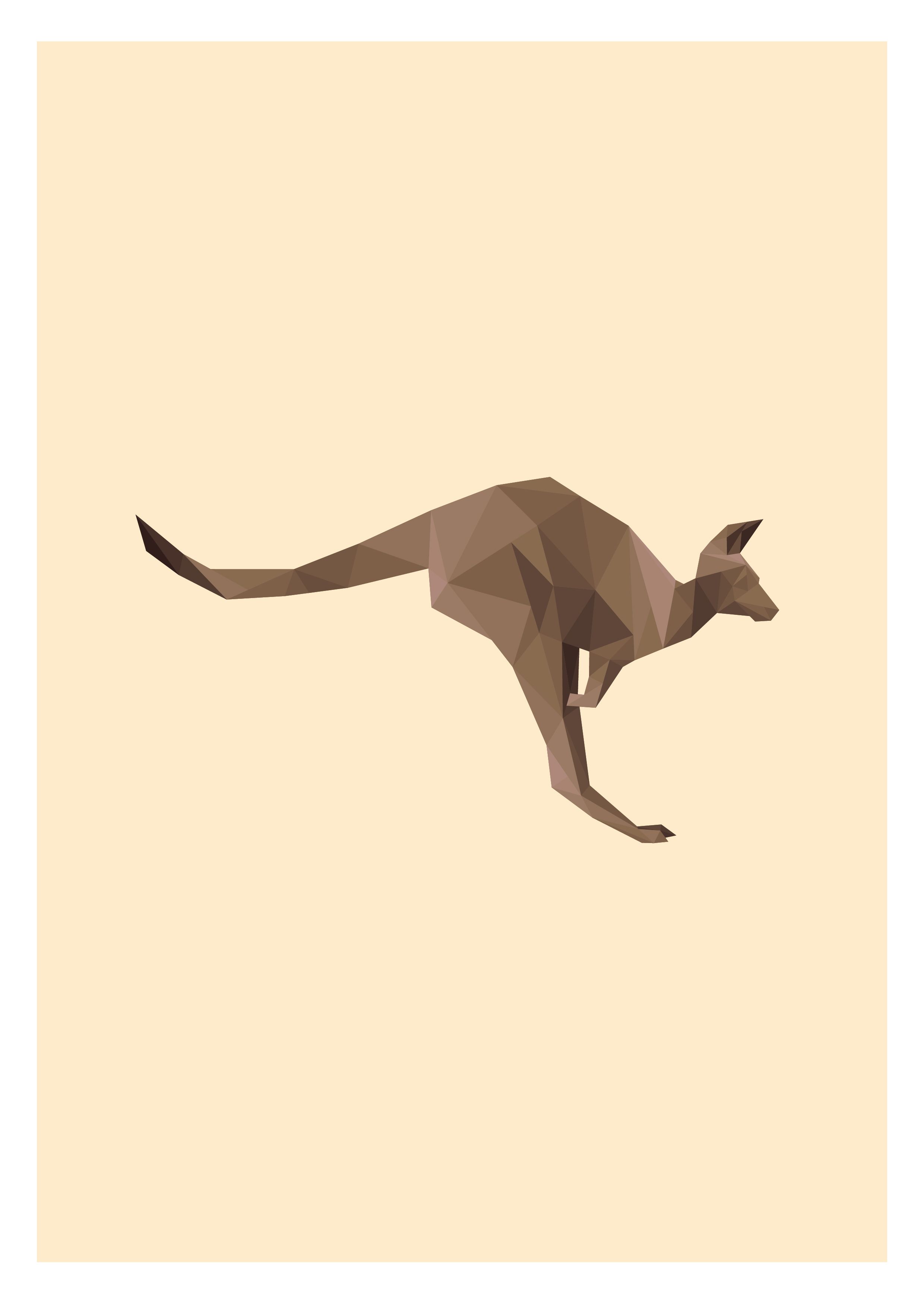 Australian Kangaroo Logo - Australian Kangaroo Illustration. Animal Illustrations
