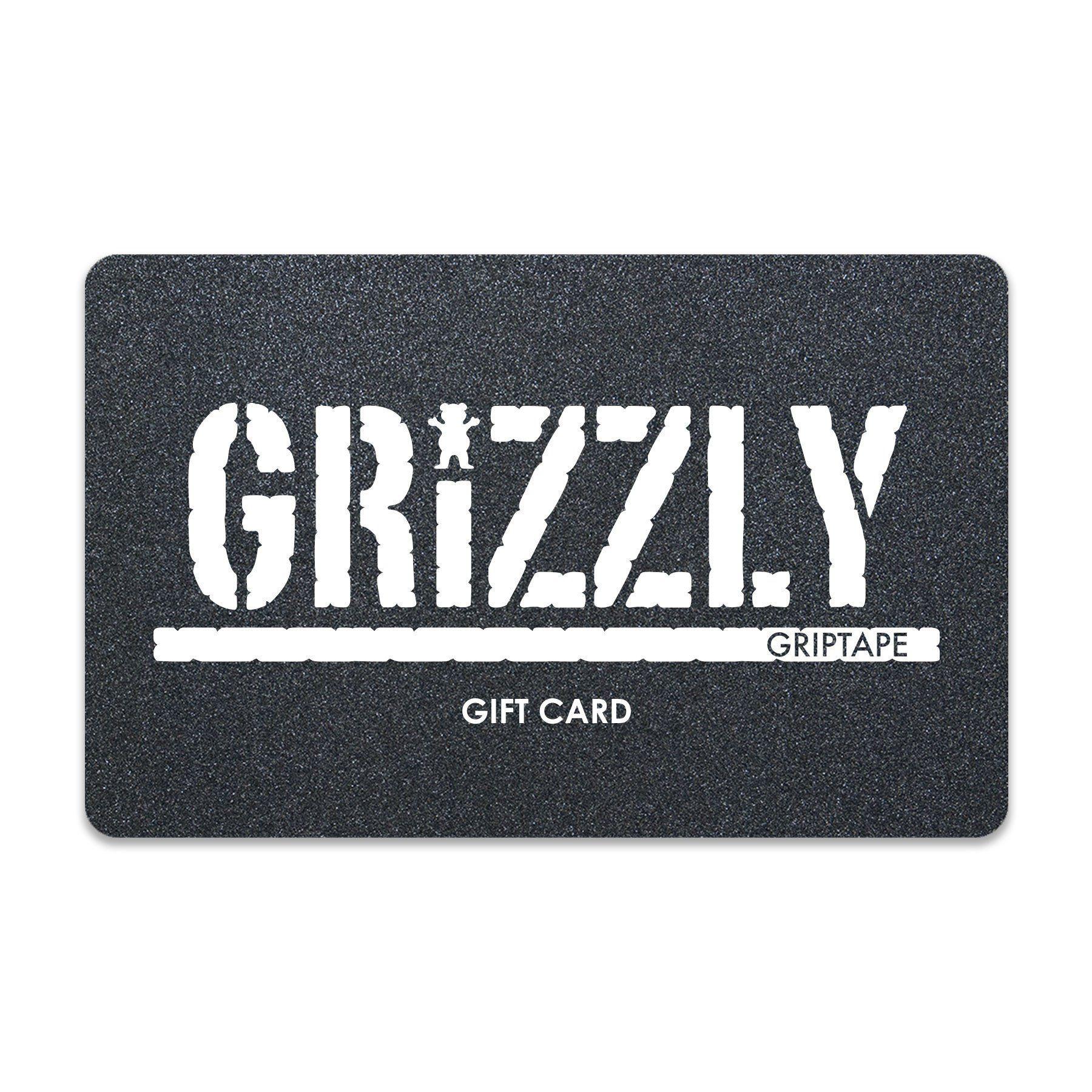 Grizzly Grip Tape Logo - GRIZZLY GRIPTAPE GIFT CARD $50 - Grizzly Griptape
