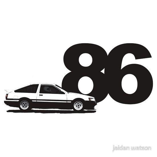 AE86 Toyota Logo - AE86 black and white | Toyota Classic Cars | Cars, Toyota, AE86