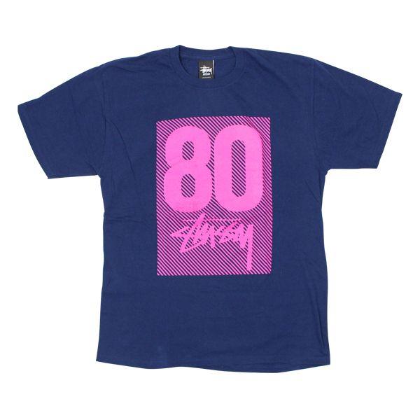 Stussy 80 Logo - stay246: It is good STUSSY (ステューシー) 80 logo T-shirt dark blue ...