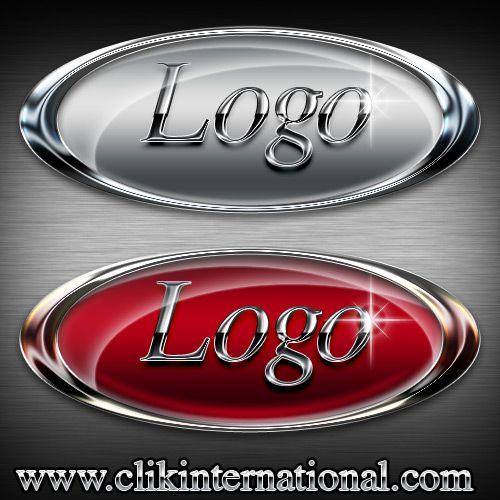 Oval Shape Design Logo - 15 Logo Design Templates Photoshop Images - Photoshop Logo Design ...