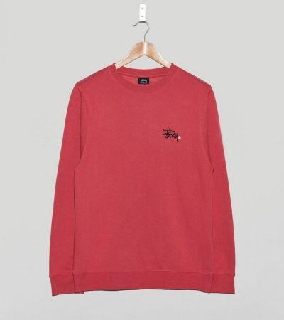 Stussy 80 Logo - New And Varied Styles Salmon Stussy Basic Logo Crew 80% Cotton 20