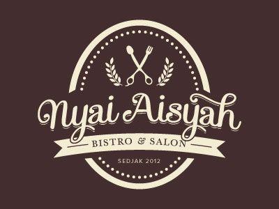 Oval Shape Design Logo - Nyai Aisyah Vintage Logo Design Inspiration - I love the oval shape ...