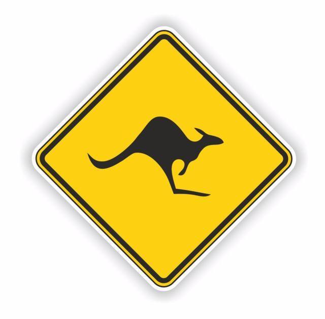Australian Kangaroo Logo - Australia Kangaroo Sticker for Bumper Truck Helmet Locker Hard Hat