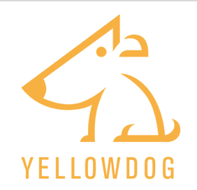 Orange and White Brand Logo - YellowDog Logo Orange on White