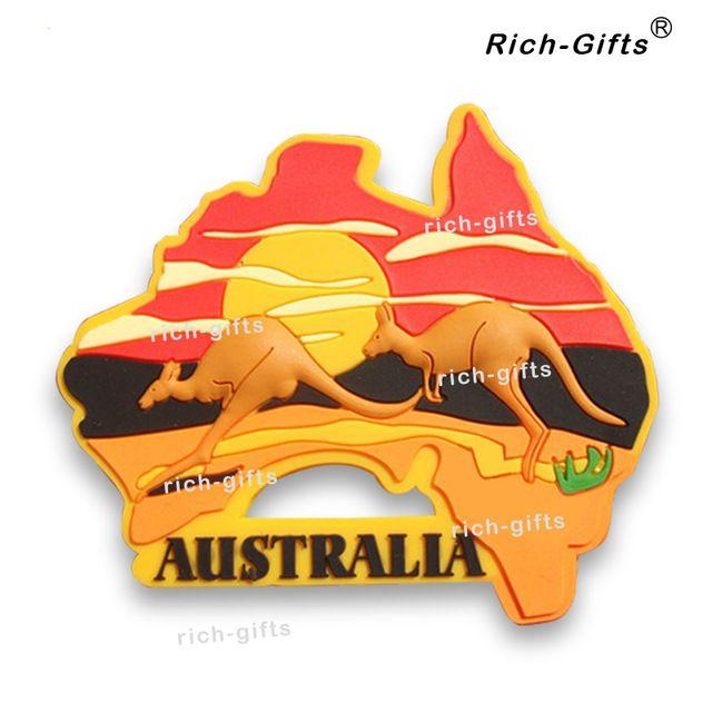 Australian Kangaroo Logo - OEM ODM Customized Promotion Gifts With Your Logo Soft Rubber Fridge