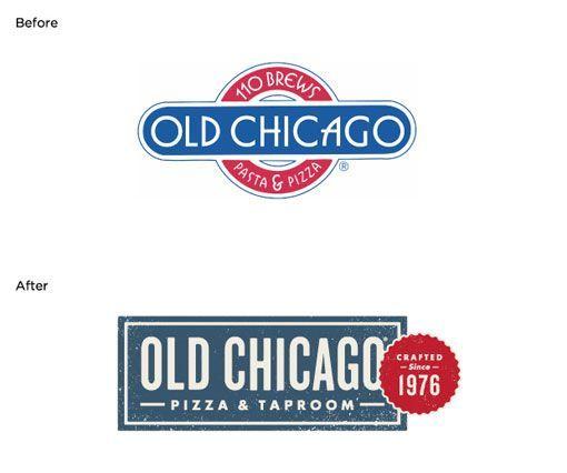 Old Food Brand Logo - Design Work Life Push: Old Chicago Restaurant Re Brand. Design
