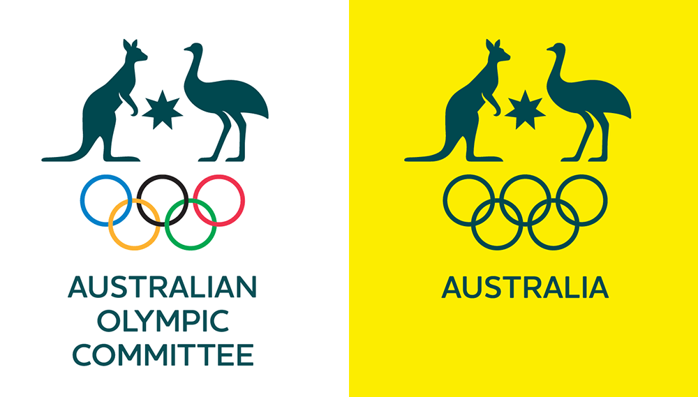 Australia Kangaroo Logo - Brand New: New Logo and Identity for Australian Olympic Committee