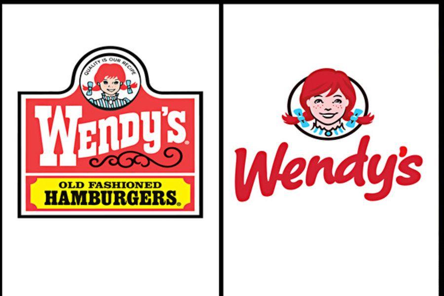 Old Food Brand Logo - Wendy's logo gets a makeover. The pigtails stay