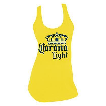 Corona Light Logo - Corona Light Classic Logo Women's Yellow Tank Top | Fruugo