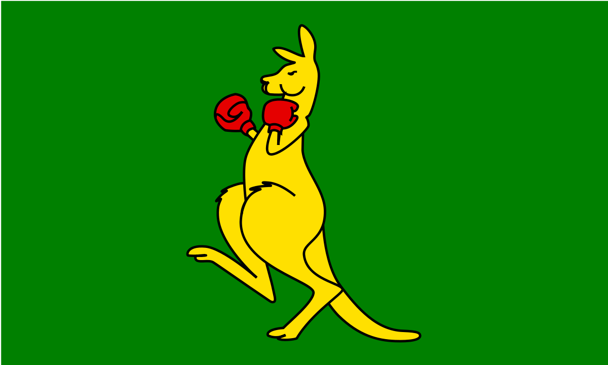 Kangaroo Sports Logo - Boxing kangaroo