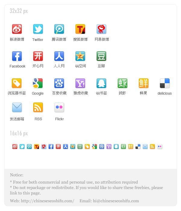 Chinese Popular Logo - Free Chinese Social Media Icons for Popular SNS in China - SEO Shifu ...