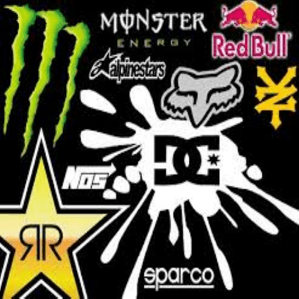 Fox and Monster Logo - DC, Monster, Redbull, Rockstar, Fox - Roblox