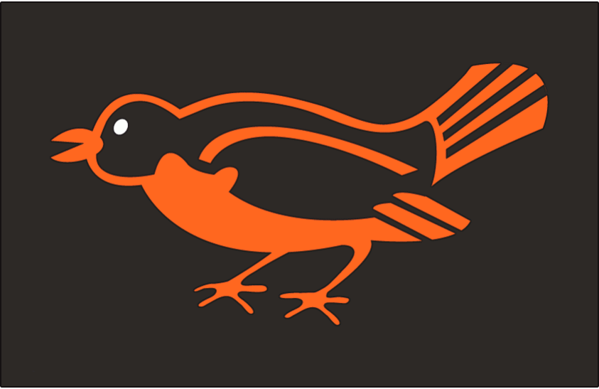 Orange and Black Bird Logo - Orioles logo and uniform history - Camden Chat