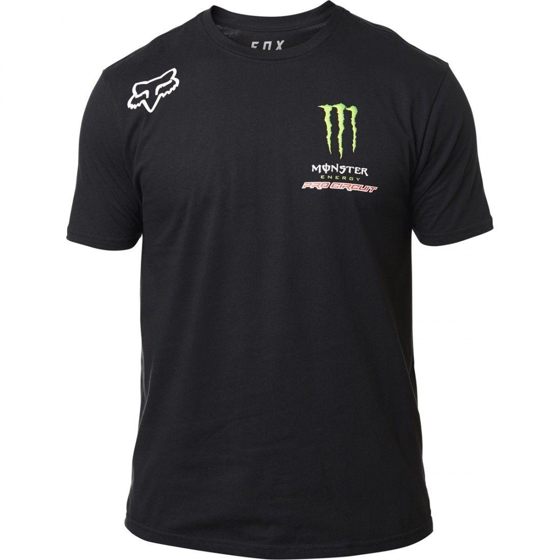 Fox and Monster Logo - FOX Fox Monster Pro Circuit Black Jersey · Motocard