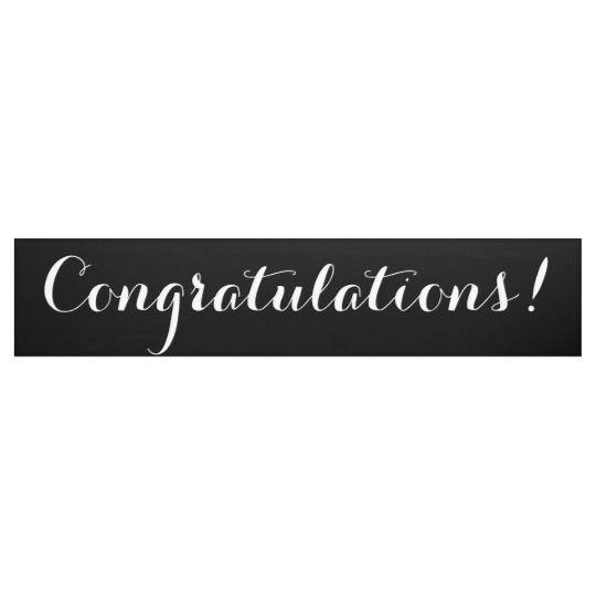 Simple Black and White Banner Logo - Congratulations simple black white banner sign congratulations ...