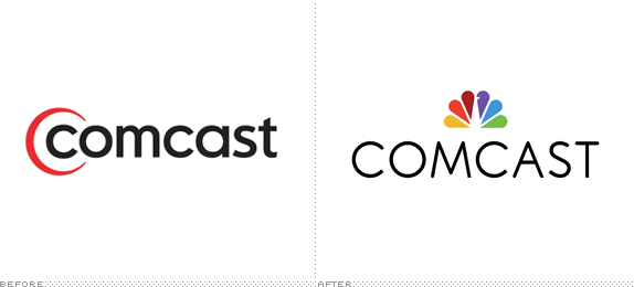Comcast Logo - Brand New: Comcast Takes NBC Peacock Hostage