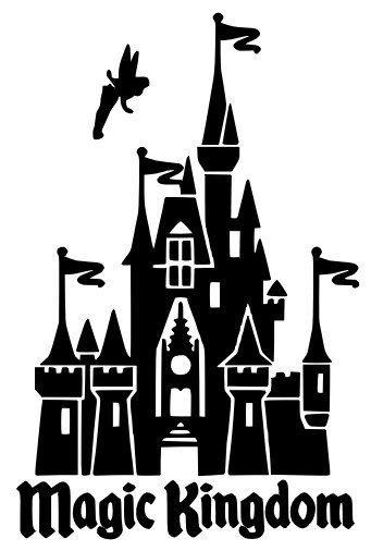 Tinkerbell Disney Castle Logo - Magic Kingdom Cinderella's Castle with Tinkerbell