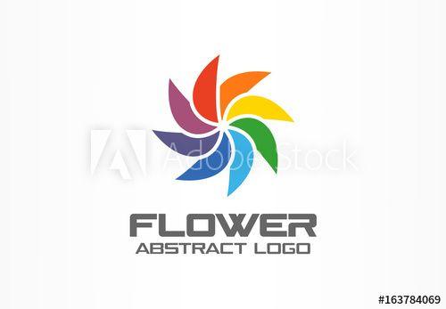 Multicolor Circle Logo - Abstract business company logo. Corporate identity design element ...