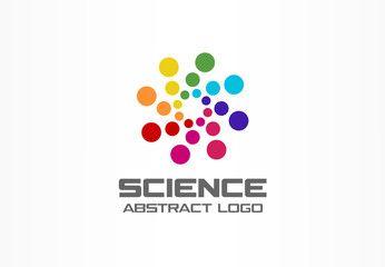 Multicolor Round Logo - Abstract business company logo. Corporate identity design element