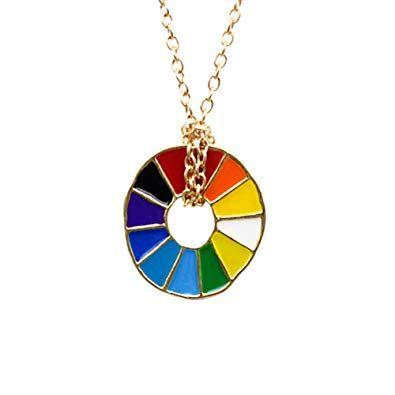 Multicolor Round Logo - Fengteng Creative Multicolor Round Shape Rainbow Pendant, Color ...