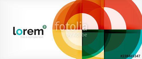 Multicolor Round Logo - Multicolored round shapes abstract background