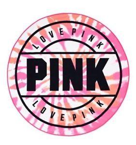 Multicolor Round Logo - Victoria's Secret Pink * Pink Tie Dye Multicolor Round Circle Beach ...