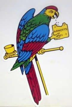 Famous Parrot Logo - Arnott's 'Famous Parrot', Large, Cut Out Advertising Card Mobile