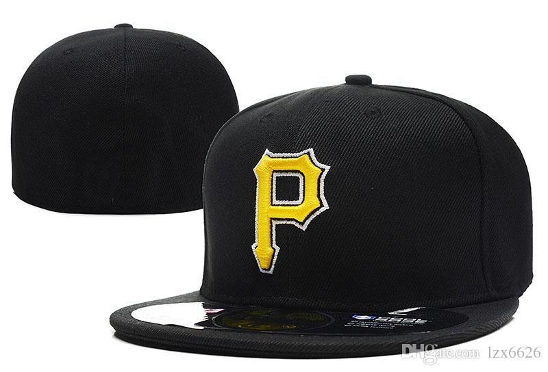 P Baseball Logo - Wholesale Cheap Pirates Fitted Caps With P Letter Baseball Cap ...